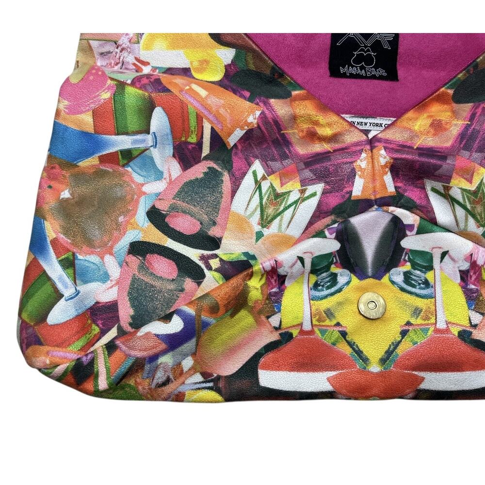 AVAF x Maria Brito Clutch Handbag Multicolor NYC Pop Streetwear Artsy Festival - Picture 7 of 9